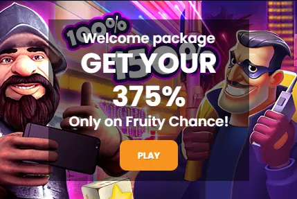Fruity Chance welcome package.